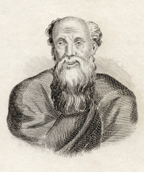 Democritus Born Circa 460 Bc Died Circa 370 Bc. Ancient Greek Philosopher. From The Book Crabbes Historical Dictionary Published 1825. PosterPrint - Item # VARDPI1872205