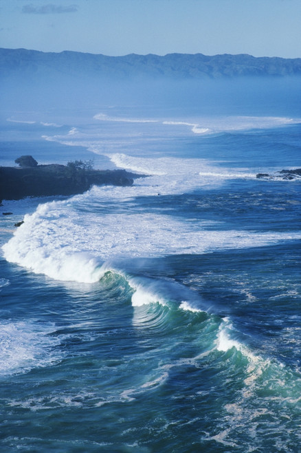 Hawaii, Oahu, North Shore, Waves At Waimea Bay. PosterPrint - Item # VARDPI1993048