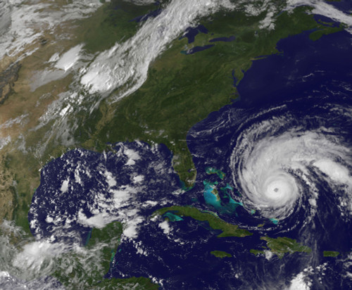 September 1, 2010 - Satellite view of Hurricane Earl and the United States East Coast Poster Print - Item # VARPSTSTK203621S