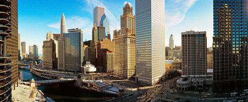 Buildings along a river, Chicago River, Chicago, Illinois, USA Poster Print - Item # VARPPI155304