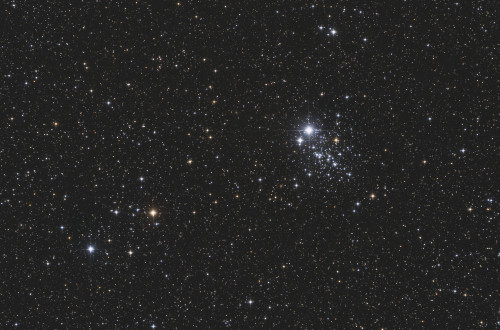NGC 457, the Owl Cluster, in the constellation Cassiopeia Poster Print