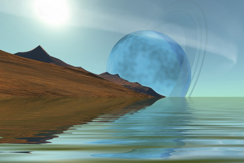 Beautiful ripple reflections grace this water world Poster Print - Item # VARPSTCFR100181S