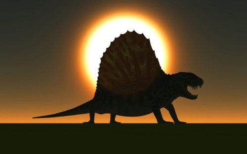 A sail-backed Dimetrodon from Earth's Permian period of time Poster Print - Item # VARPSTMAS100560P