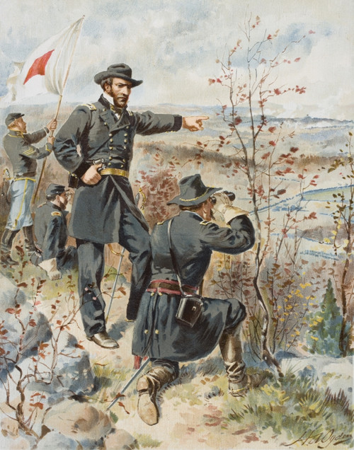 General Sherman At Kenesaw Mountain During The Battle Of Allatoona Pass October 4 1864. Artist H.A. Ogden PosterPrint - Item # VARDPI1860805
