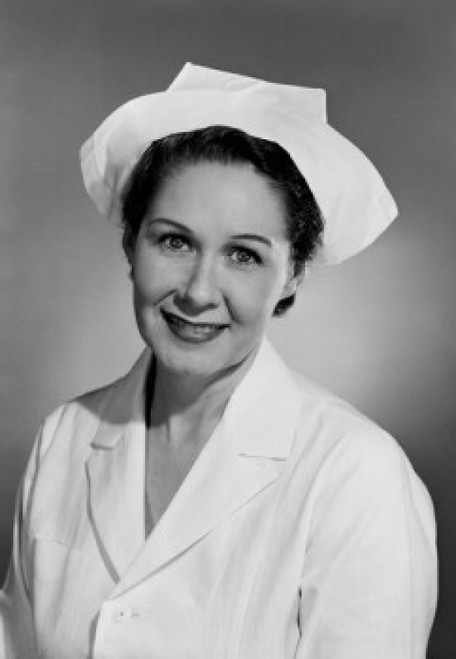 Studio portrait of female nurse smiling Poster Print - Item # VARSAL255420859