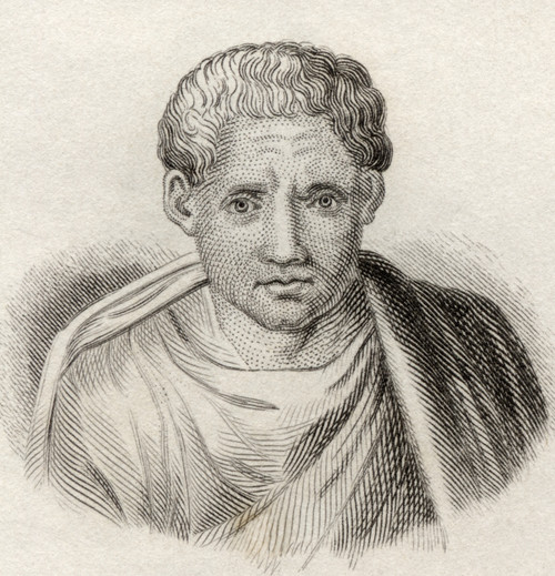 Poseidippus Of Pella Or Posidippus, C. 310 Bc To 240 Bc. Ancient Greek Epigrammatic Poet. From Crabb's Historical Dictionary Published 1825. PosterPrint - Item # VARDPI1905829