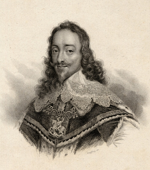 Charles I Of England,1600-1649. King Of England, Scotland,Wales And Ireland. Engraved By Geoffroy. PosterPrint - Item # VARDPI1859593