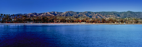 View of city at waterfront from the pier, Santa Barbara, California, USA Poster Print - Item # VARPPI164948