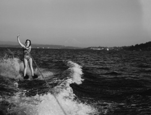Woman waterskiing Poster Print - Item # VARSAL255419377
