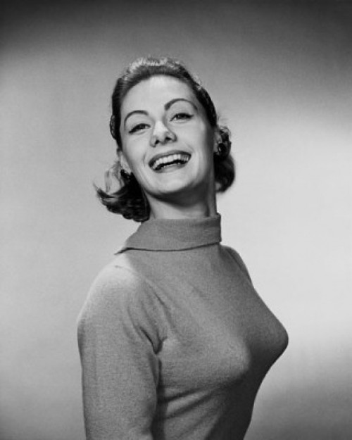Side profile of a young woman smiling Poster Print - Item # VARSAL25510924