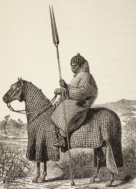 Baguirmi Knight, After An Illustration By Dixon Denham, 1823. From Afrika, Dets Opdagelse, Erobring Og Kolonisation, Published In Copenhagen, 1901. PosterPrint - Item # VARDPI1872885