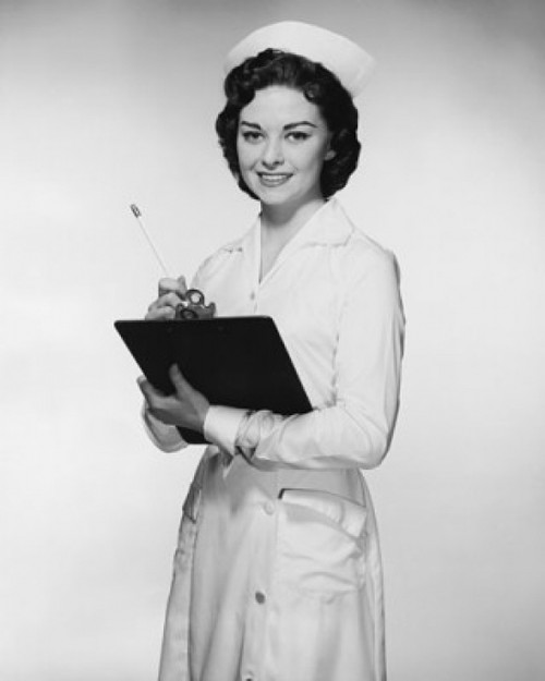 Portrait of a female nurse holding a clipboard Poster Print - Item # VARSAL25516335 Portrait of a female nurse holding a clipboard Poster Print - Item # VARSAL25516335