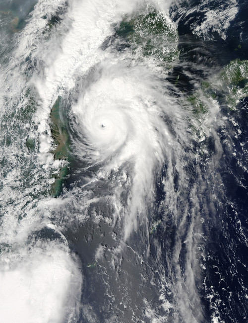 September 1, 2010 - Typhoon Kompasu approaching the Korean peninsula and China from the East China Sea Poster Print - Item # VARPSTSTK203429S