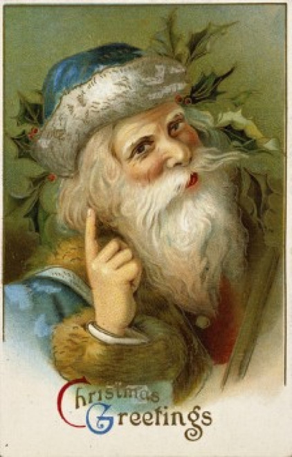 Christmas Greetings: Santa  Nostalgia Cards Poster Print - Item # VARSAL9801117