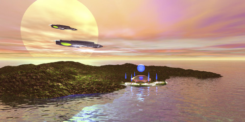 A futuristic world on another planet Poster Print - Item # VARPSTCFR100026S