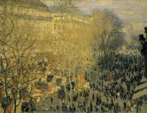 Boulevard des Capucines   1873  Claude Monet   Oil on canvas  Pushkin Museum of Fine Arts  Moscow  Russia Poster Print - Item # VARSAL261266