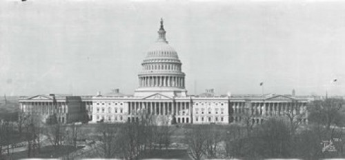US Capitol  Washington DC  1916 Poster Print by Panoramic Images (26 x 12) - Item # PPI77187