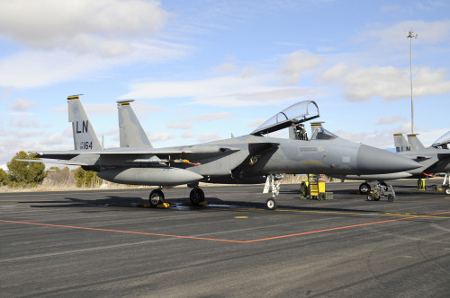 U.S. Air Forces Europe F-15C Eagle at NATO TLP course, Albacete Air Base, Spain Poster Print - Item # VARPSTRCN100137M