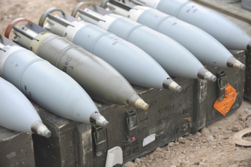 October 29, 2008 - Ammunition waits to be transported to several Iraqi T-72 tanks at a live fire exercise at the Besmaya Gunnery Range, Iraq. Poster Print - Item # VARPSTSTK106059M