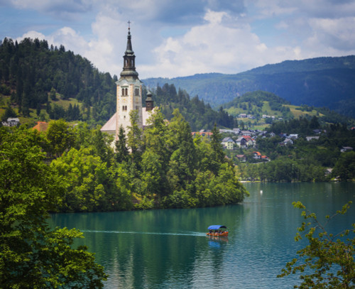 Church of the Assumption on Bled Island; Bled, Upper Carniola, Slovenia PosterPrint - Item # VARDPI12284865
