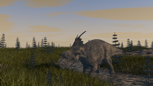 Achelousaurus grazing in swamp Poster Print - Item # VARPSTKVA800825P