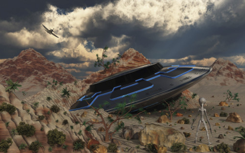 Artist concept of the Roswell incident Poster Print - Item # VARPSTMAS200055S