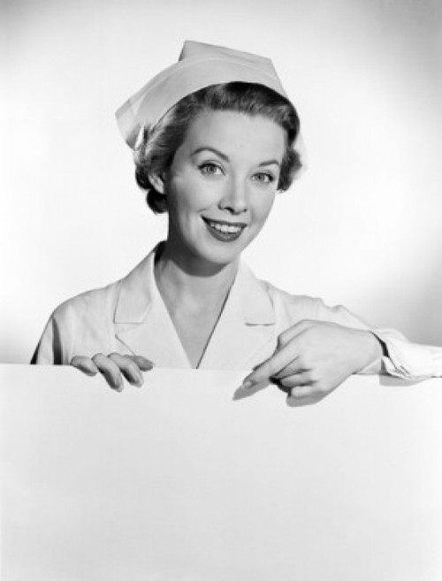 Studio portrait of female nurse Poster Print - Item # VARSAL255417040