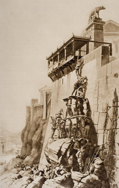Rome Saved By The Sacred Geese Of Juno, From The Book The Outline Of History By H.G.Wells Volume 1, Published 1920. PosterPrint - Item # VARDPI1857215