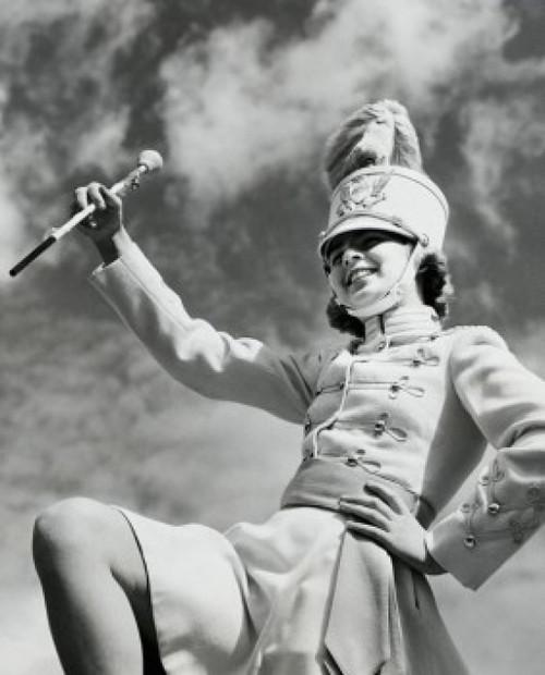 Low angle view of majorette twirling baton Poster Print - Item # VARSAL25550092