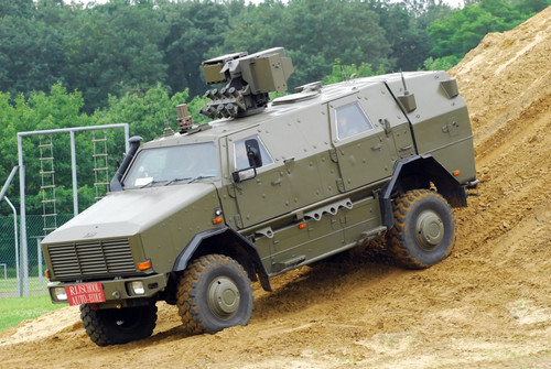 The Dingo 2 MPPV of the Belgian Army on rough terrain Poster Print - Item # VARPSTJAE100205M