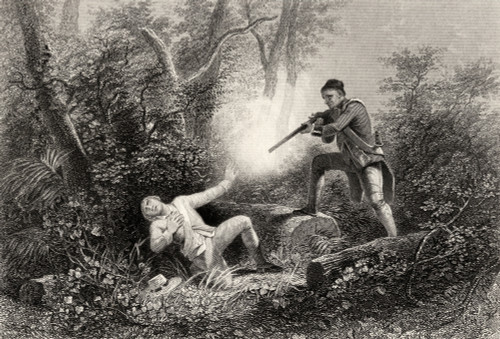 The Fratricide At Wyoming From A 19Th Century Print Engraved By J C Armytage After H Warren PosterPrint - Item # VARDPI1857809