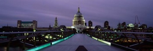 St. Paul's Cathedral  London Millennium Footbridge  England Poster Print by Panoramic Images (36 x 12) - Item # PPI109244 St. Paul's Cathedral  London Millennium Footbridge  England Poster Print by Panoramic Images (36 x 12) - Item # PPI109244