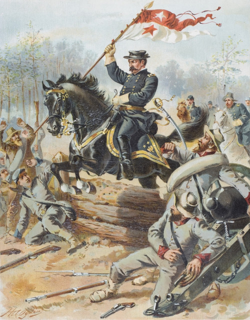General Sheridan At The Battle Of Five Forks April 1 1865 Artist H.A. Ogden PosterPrint - Item # VARDPI1860804