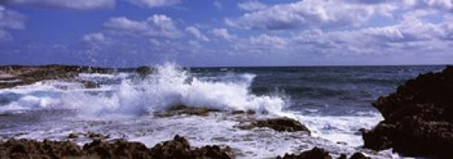 Coastal Waves  Cozumel  Mexico Poster Print by Panoramic Images (34 x 12) - Item # PPI112923