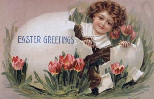 Easter Greetings Nostalgia Cards Poster Print - Item # VARSAL9801135