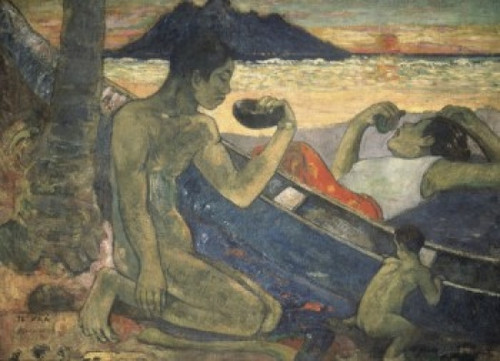 The Canoe  A Tahitian Family   1896  Paul Gauguin  Oil on Canvas  State Hermitage Museum  St. Petersburg  Russia Poster Print - Item # VARSAL261862