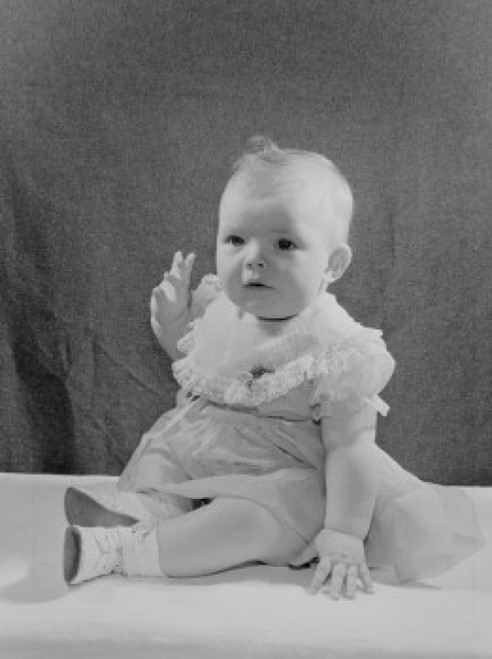 Portrait of baby girl in dress Poster Print - Item # VARSAL2559133