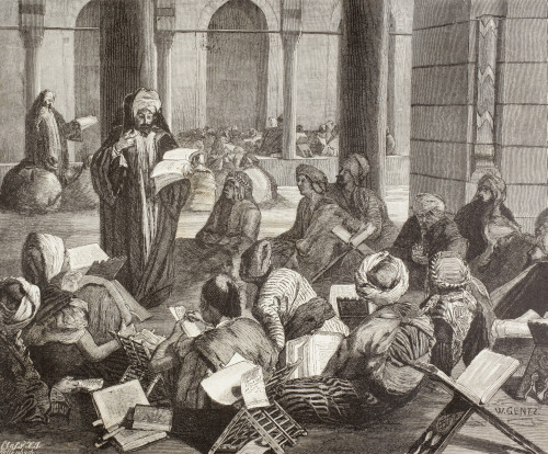 Professor Lecturing At The Al-Azhar University, Cairo, Egypt In The 19Th Century. From El Mundo Ilustrado, Published Barcelona, 1880. PosterPrint - Item # VARDPI1958199 Professor Lecturing At The Al-Azhar University, Cairo, Egypt In The 19Th Century. From El Mundo Ilustrado, Published Barcelona, 1880. PosterPrint - Item # VARDPI1958199