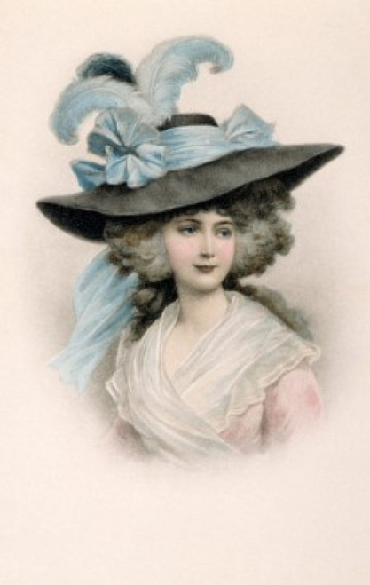 Portrait of young woman  Nostalgia Cards Poster Print - Item # VARSAL9801284