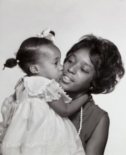 Daughter kissing her mother Poster Print - Item # VARSAL2559907