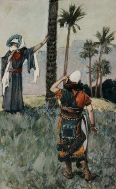 Deborah Beneath the Palm Tree   James J. Tissot  Jewish Museum  New York Poster Print - Item # VARSAL999455