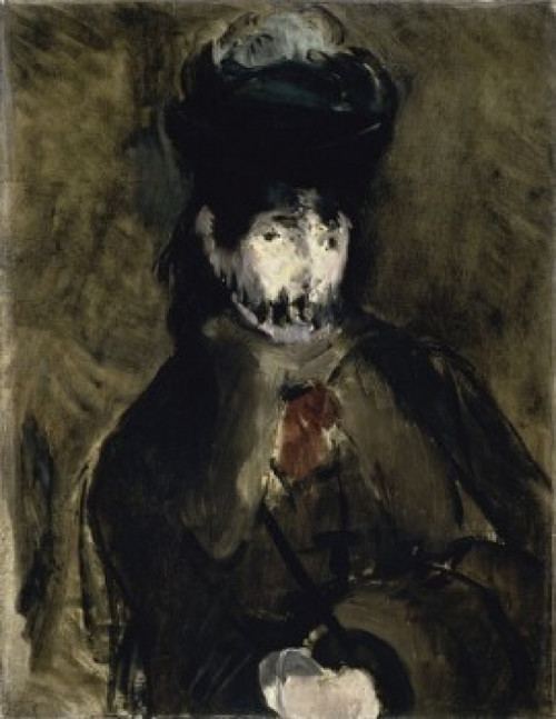 Veiled Young Woman-Portrait of Berthe Morisot      Edouard Manet   Petit Palais  Geneva Poster Print - Item # VARSAL11581074