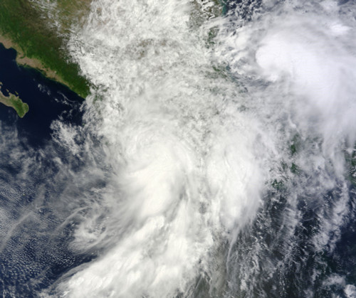 September 15, 2013 - Hurricane Ingrid and Tropical Storm Manuel over Mexico Poster Print - Item # VARPSTSTK204258S