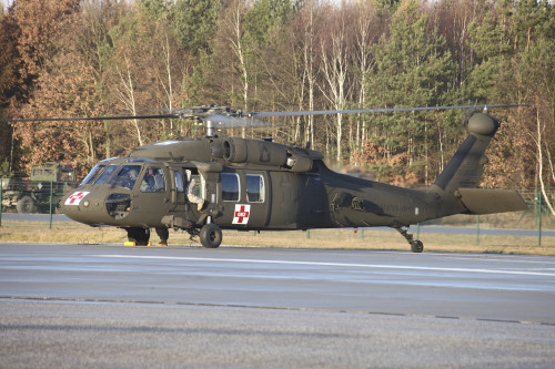 A U.S. Army UH-60L Blackhawk at the Letzlingen Army Training Center, Germany, during Exercise Bora 2011 in preparation for Afghanistan deployment Poster Print - Item # VARPSTTZG100019M
