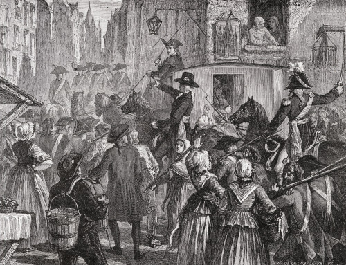 The Royal Family Is Taken To The Temple Prison, August 1792. Engraved By Blanpain After De La Charlerie. From Histoire De La Revolution Francaise By Louis Blanc. PosterPrint - Item # VARDPI1858162