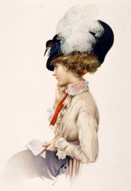 Portrait of young woman  Nostalgia Cards Poster Print - Item # VARSAL9801292