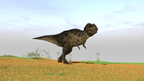 Tyrannosaurus Rex in a grassy field Poster Print - Item # VARPSTKVA600572P