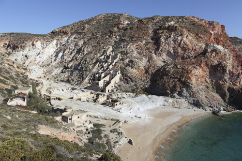 Paliorema sulfur mine and processing facility, Milos Island, Greece Poster Print - Item # VARPSTRRS300457S