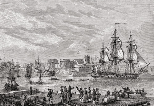 Brest, France In 1791. Engraved By Lebreton. From Histoire De La Revolution Francaise By Louis Blanc. PosterPrint - Item # VARDPI1858244