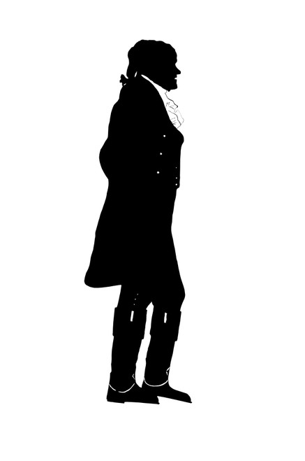 Silhouette of President Thomas Jefferson. Poster Print - Item # VARPSTJPA100893M